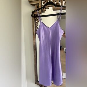 Purple Slip Dress Lingerie